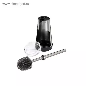 Ёрш для чистки туалета, нержавейка с защитным покрытием, щётка силикон