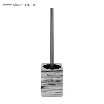 Ёрш для унитаза Brick Silver, серебряный