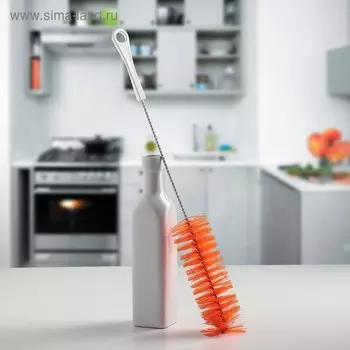 Ёршик для мытья бутылок 1 л, 3246 см, цвет МИКС