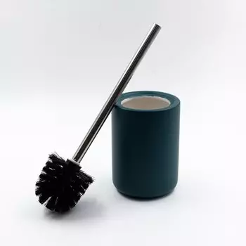 Ёршик для туалета Joy Home, керамика, темно-зеленый матовый