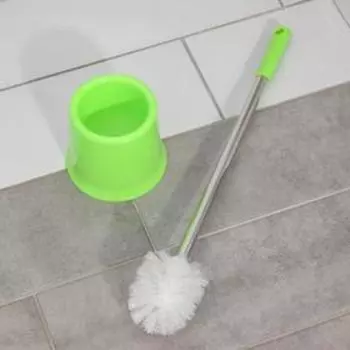 Ёршик для унитаза с подставкой, 1353 см, цвет МИКС