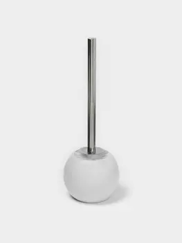 Ёршик для унитаза Доляна Wave, белый