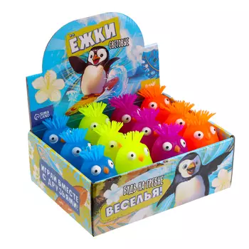 Ёжка световой "Пингвинчик", цвета МИКС , в шоубоксе