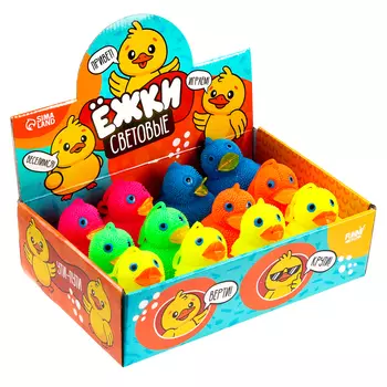 Ёжка световой "Утята", цвета МИКС , в шоубоксе