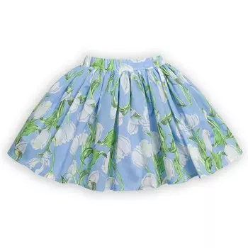 Юбка для девочек, рост 98 см, цвет лазурный