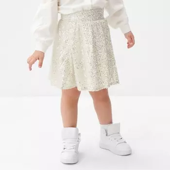 Юбка из пайеток KAFTAN размер 34 (122-128 см), серебряный