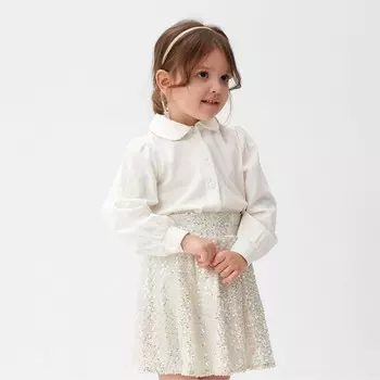 Юбка из пайеток KAFTAN размер 38 (146-152 см), серебряный