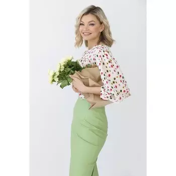 Юбка- карандаш из искусственной кожи, размер 46