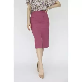 Юбка-карандаш с разрезом, размер 42