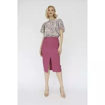 Юбка-карандаш с разрезом, размер 50