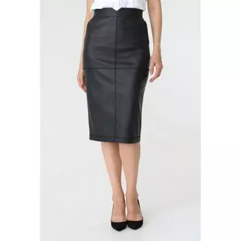 Юбка миди с отстрочкой по швам, размер 50