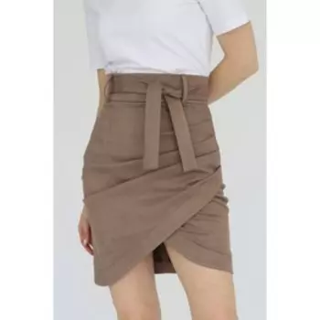 Юбка мини со сборкой, размер 48