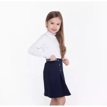 Юбка "Школа-3" для девочки, цвет т.синий, рост 152 см (76)