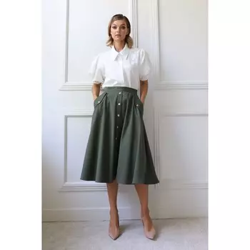 Юбка-трапеция женская, размер 48