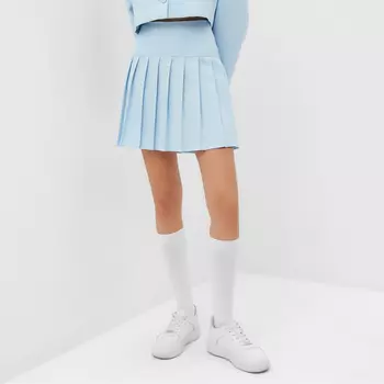 Юбка в складку MIST Base, р. 44, голубой