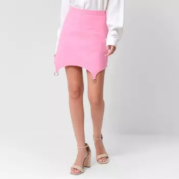 Юбка джинсовая мини женская MIST: Denim, размер 44, светло-розовая