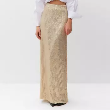Юбка женская из пайеток MIST, размер 48, золотой