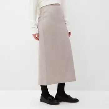 Юбка миди женская MIST: Classic Collection, размер L, бежевая