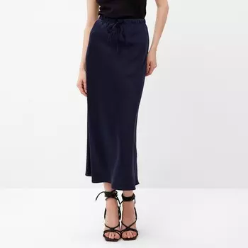 Юбка миди женская MINAKU: Enjoy, синяя, размер 46