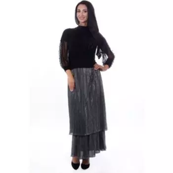 Юбка женская, размер 42, цвет серебряный