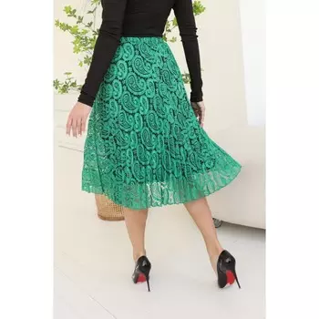 Юбка женская, размер 46, цвет зелёный