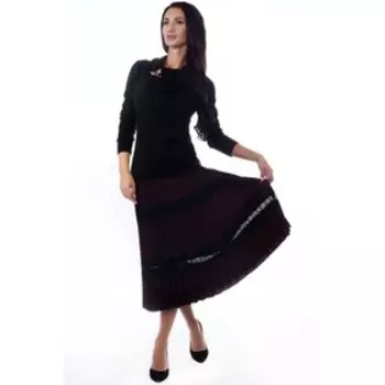 Юбка женская, размер 48, цвет коричневый