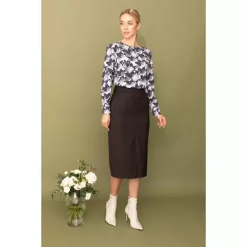 Юбка женская, размер 50, цвет коричневый