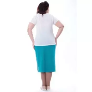 Юбка женская, размер 52, цвет голубой