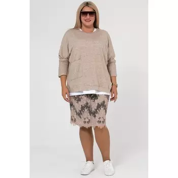 Юбка женская, размер 52, цвет серый