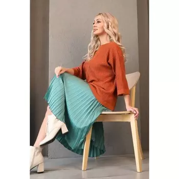 Юбка женская, размер 56, цвет зелёный