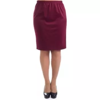 Юбка женская, размер 60, цвет бордовый