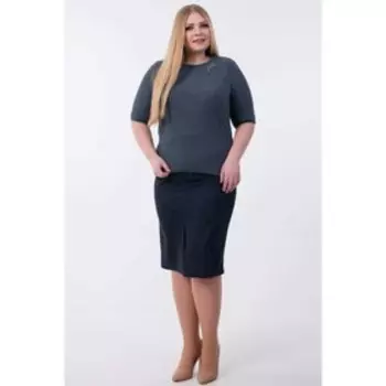 Юбка женская, размер 60, цвет синий