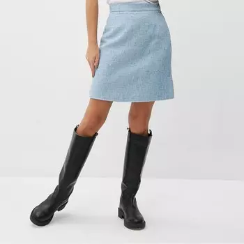 Юбка женская твидовая MIST р. 42, голубой