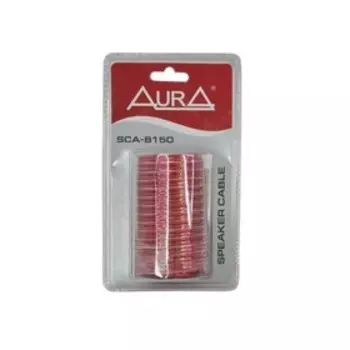 Кабель акустический AURA SCA-B150, блистер, 10 м, красный