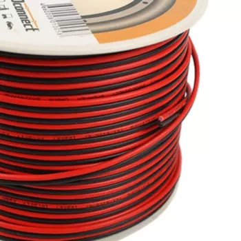 Кабель акустический PROconnect, 100 м, 2х1 мм2, красно-черный