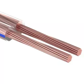 Кабель акустический REXANT BLUELINE, 2 х 1,00 мм, прозрачный, мини-бухта, 5 м