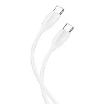 Кабель Borofone BX70 Type-C - Type-C, 3 А, 60W, 1 м, белый