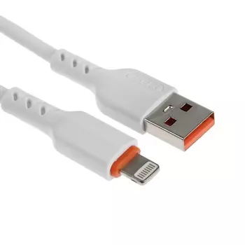 Кабель BYZ BC-151, Lightninig - USB, 5 А, 1.1 м, TPE, белый
