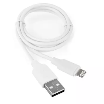 Кабель Cablexpert CCB-USB-AMAPO2-1MW, Lightning - USB, 2.1 А, 1 м, зарядка + передача данных