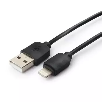 Кабель Cablexpert GCC-USB2-AP2-0.5M, Lightning - USB, 0.5 м, зарядка+передача данных, черный
