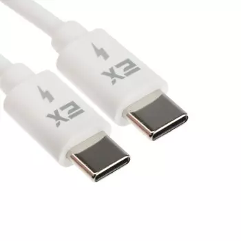 Кабель Exployd EX-K-1140, Type-C - Type-C, 3 А, 1 м, белый