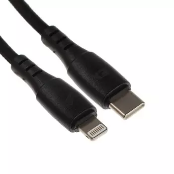 Кабель Exployd EX-K-1143, Lightning - Type - C, 3 А, 18 Вт, 1 м, быстрая зарядка, черный