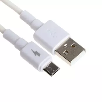 Кабель Exployd EX-K-1149, microUSB - USB, 2 А, 1 м, зарядка + передача данных, белый