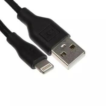 Кабель Exployd EX-K-495, Lightning-USB, 1 м, зарядка/передача данных, черный