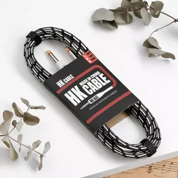 Кабель инструментальный Music Life, 3 метра, штекер 6.5 мм, черный