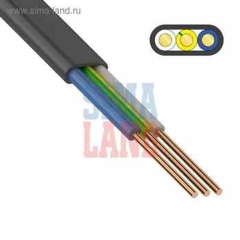 Кабель "Кабэкс", ВВГ-Пнг(А), 3х1.5 мм2, 20 м, плоский, ГОСТ