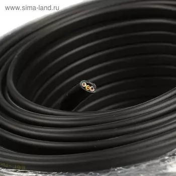 Кабель "Кабэкс", ВВГ-Пнг(A)-LS, 3х2.5 мм2, 100 м, плоский, ГОСТ