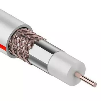 Кабель коаксиальный SAT 50M 75Ом CCS/Al/Al 75% бел. (уп.20м) PROCONNECT 01-2401-2-20
