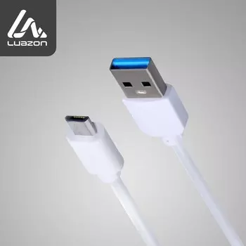 Кабель Luazon, microUSB - USB, 1 А, 1.5 м, утолщённый, белый