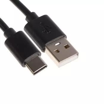 Кабель Maxvi MC-02, Type-C - USB, 2 А, 1 м, PVC оплетка, черный